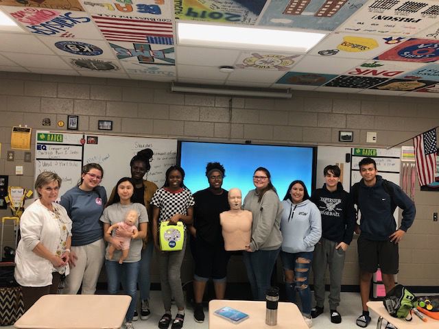 AHS SkillsUSA members certified in First Aid/CPR